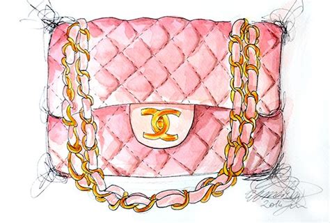 pink chanel purse cartoon|Chanel handbags online.